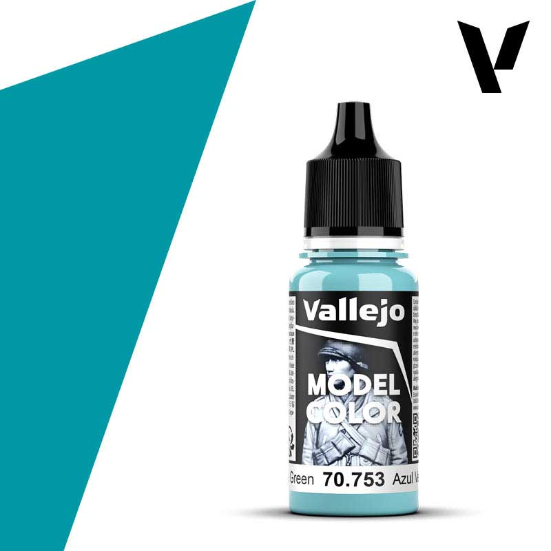 18ml Light Blue Green Model Color Vallejo 70.753