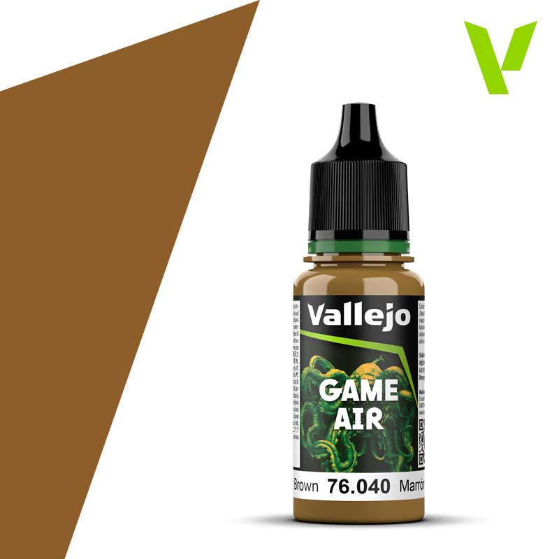 18ml Leather Brown Game Air Vallejo 76.040