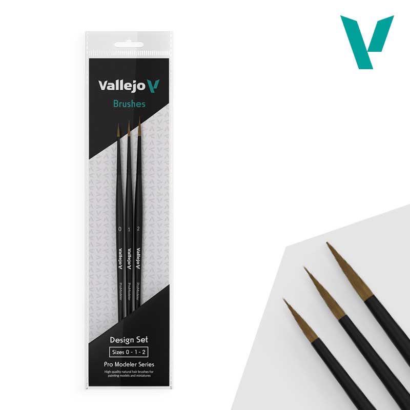 Pro Modeler – Design Paint Brush Set Vallejo B01991