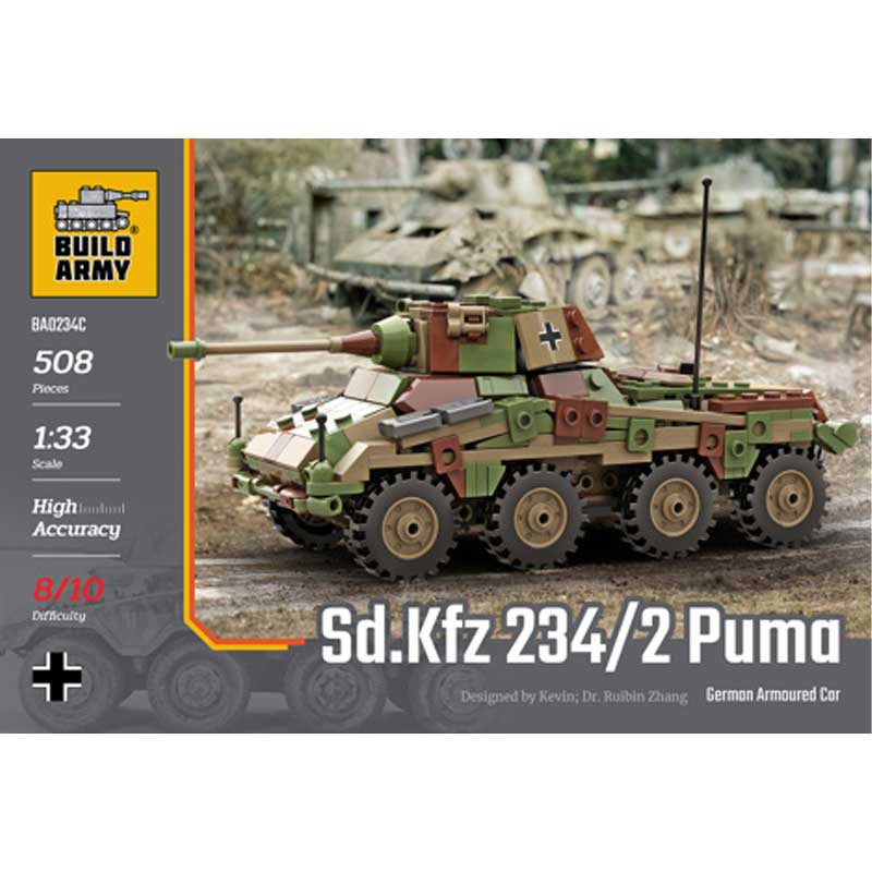 Sd. Kfz. 234/2 Puma (508pcs) Build Army BA0234C