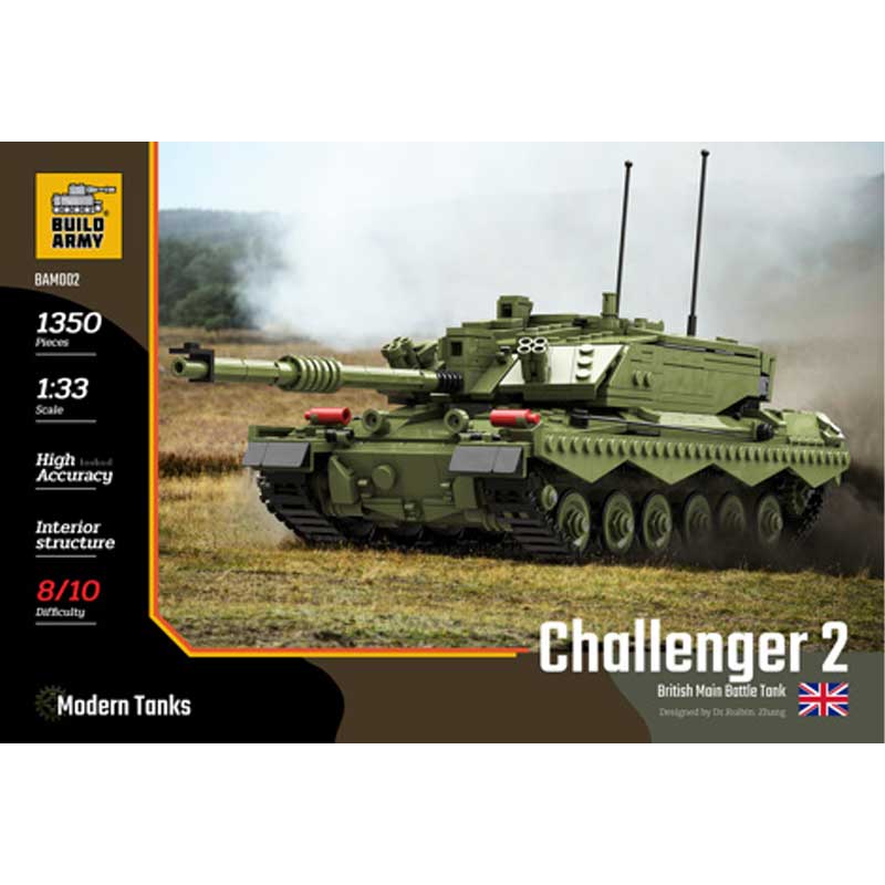 Challenger 2 Main Battle Tank (1350pcs) Build Army BAM002