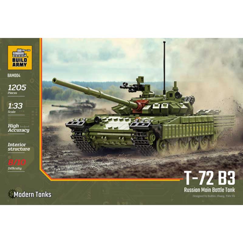 T-72 B3 Main Battle Tank (1205pcs) Build Army BAM004