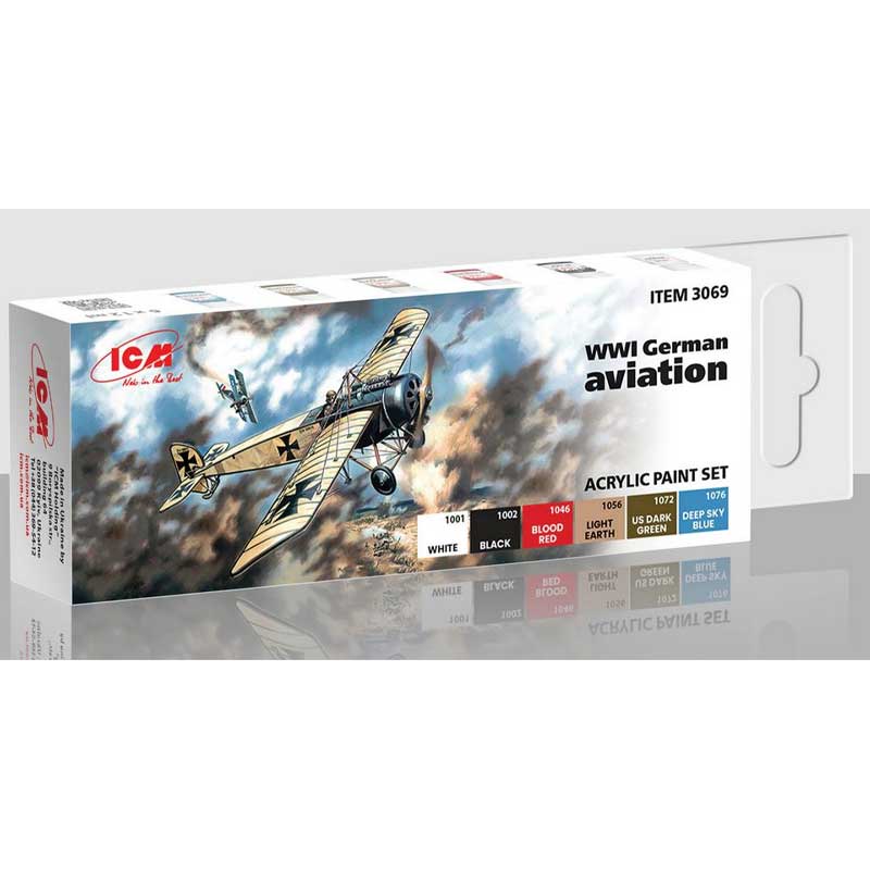 WWI German Aviations Paint Set ICM 3069