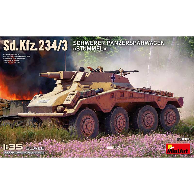 1/35 Sd.Kfz.234/3 Schwerer Panzerspähwagen «Stummel» Miniart 53001