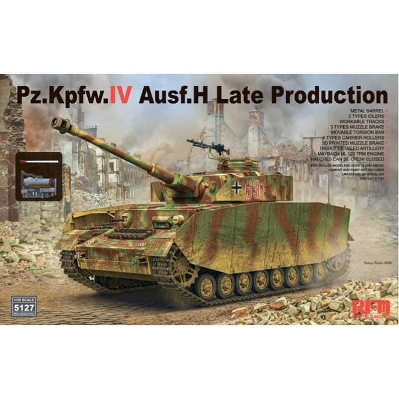 1/35 Pz.Kpfw.IV Ausf.H Late Production Rye Field Models RM5127