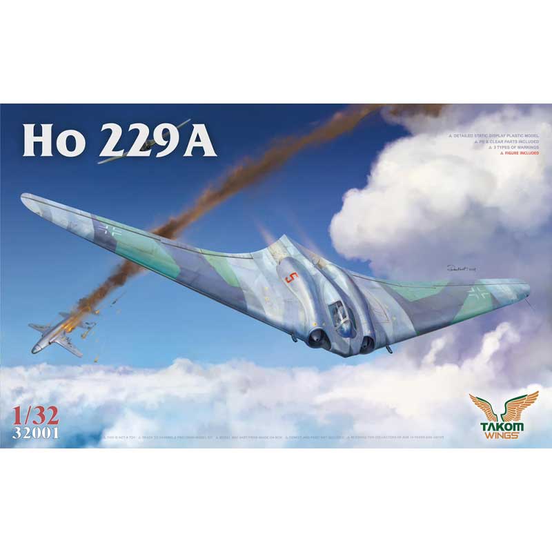 1/32 German Air Force Ho 229A Flying Wing w/ pilot figure Takom 32001