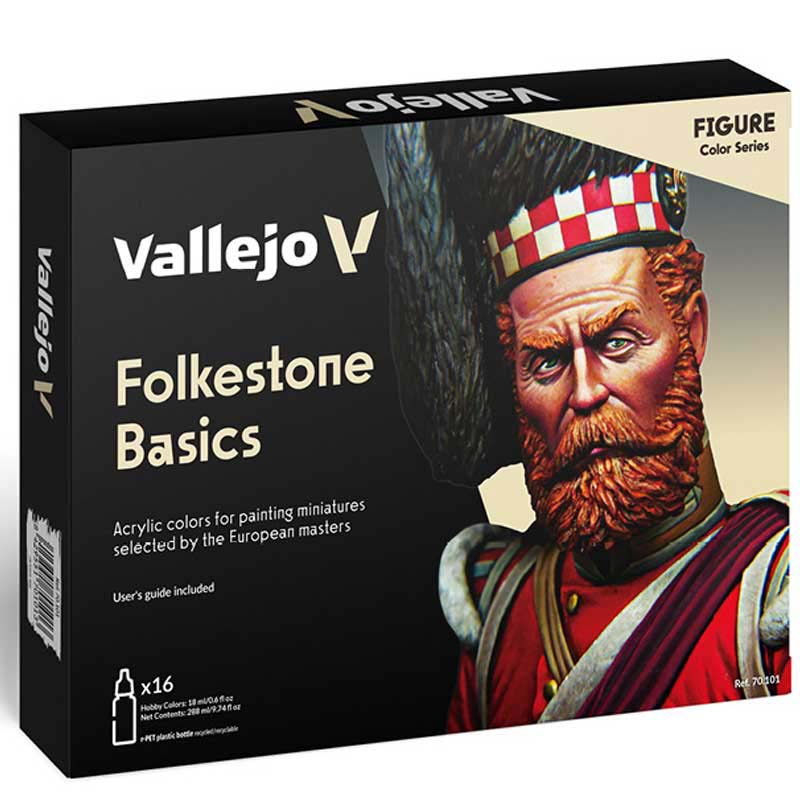 Folkestone Basics Model Color Paint Set Vallejo 70.101