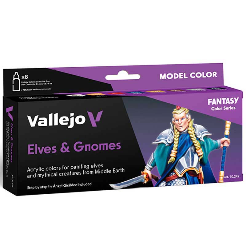 Elves & Gnomes Model Color Paint Set Vallejo 70.242