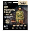 NCO US Infantry Europe 1944-45 Model Color Paint Set Vallejo 70.244