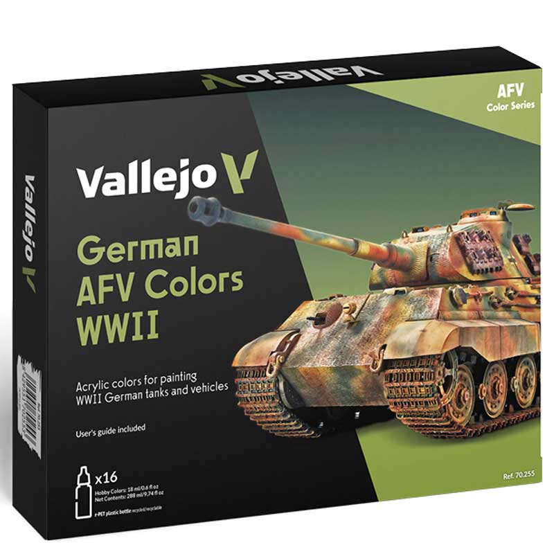 German AFV Colors WWII Model Color Paint Set Vallejo 70.255