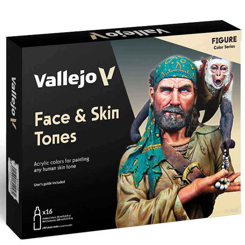 Face & Skin Tones Model Color Paint Set Vallejo 70.258