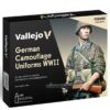 German Camouflage Uniforms WWII Model Color Paint Set Vallejo 70.261