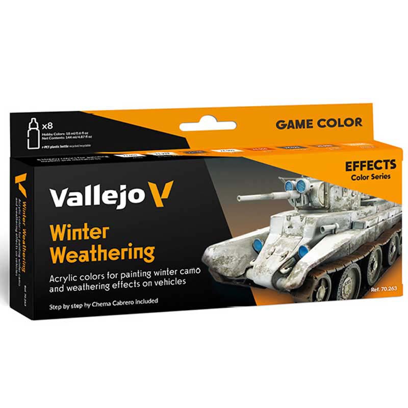 Winter Weathering Model Color Paint Set Vallejo 70.263