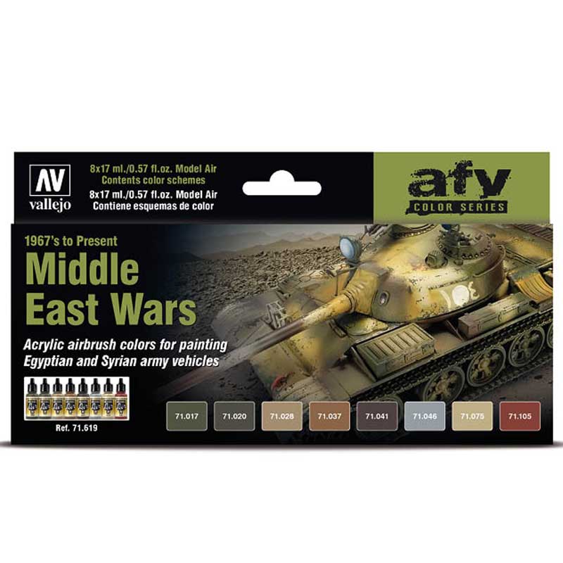 Middle East Wars (1967’s to Present) Paint Set Vallejo 71.619