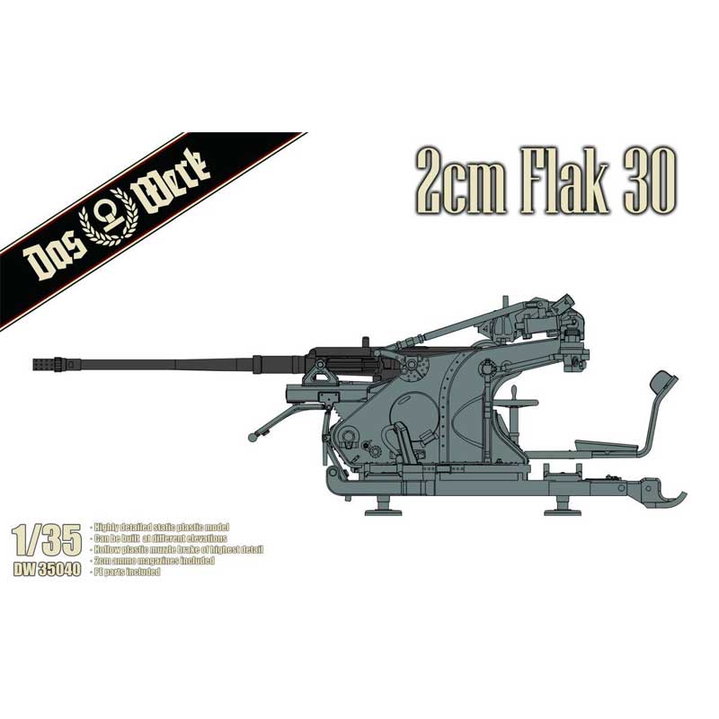 1/35 German WWII 2 cm Flak 30 Das Werk DW35040